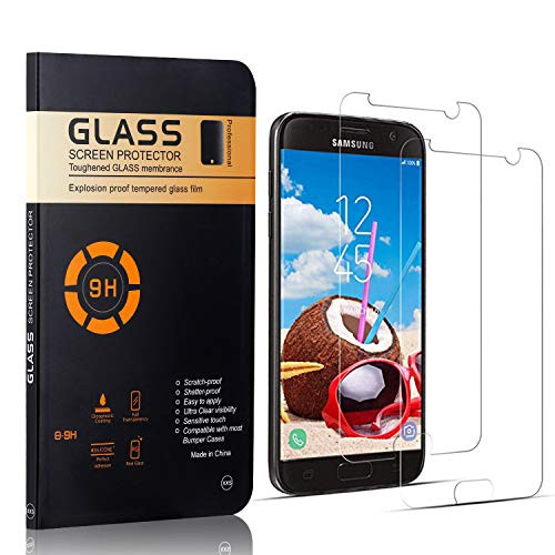 Bear Village Screen Protector for Galaxy S7 HD Tempered Glass Screen Protector 9H Scratch Resistant Ultra Thin Screen Protector Film for Samsung Galaxy S7 2 Pack
