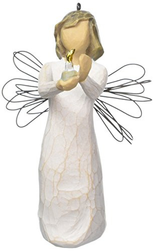 Willow Tree hand-painted sculpted Ornament, Angel of Hope
