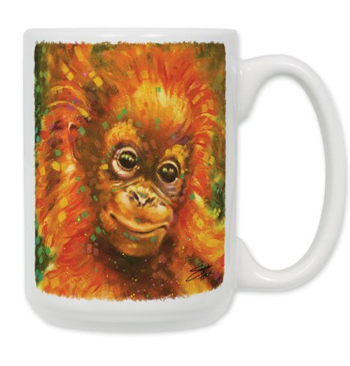 Art Plates "Orangutan Coffee Mug" Ceramic Coffee Mug, 15 oz Art Plates "Orangutan Coffee Mug" Ceramic Coffee Mug, 15 oz