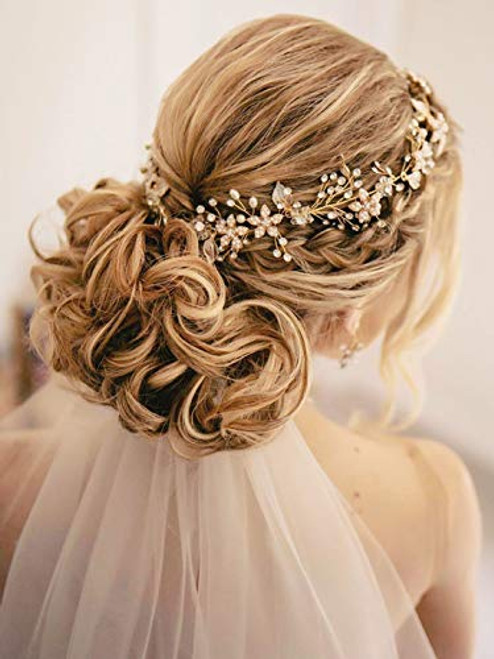Unicra Silver Wedding Flower Bride Hair Vine Crystal Bridal Hair Piece Headbands Wedding Pearl Hair Accessories for Women and Girls Unicra Silver Wedding Flower Bride Hair Vine Crystal Bridal Hair Piece Headbands Wedding Pearl Hair Accessories for Women and Girls
