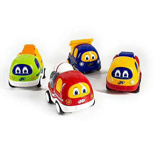 LEIKFONG Friction Powered Car Inertia Toys Set Push and Go Construction Vehicles Toddler Toy Trucks for 1 2 3 Year Old Boys Girls Early Educational Toddler Baby Toy 4PCS LEIKFONG Friction Powered Car Inertia Toys Set Push and Go Construction Vehicles Toddler Toy Trucks for 1 2 3 Year Old Boys Girls Early Educational Toddler Baby Toy 4PCS
