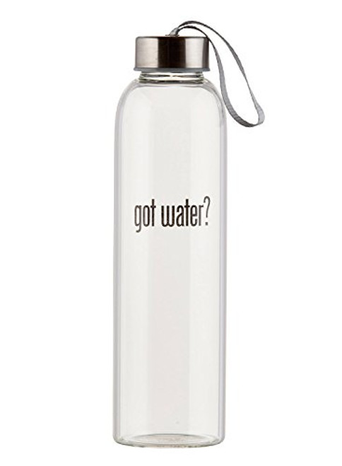 Sips Drinkware Glass Water Bottle (Got Water?)