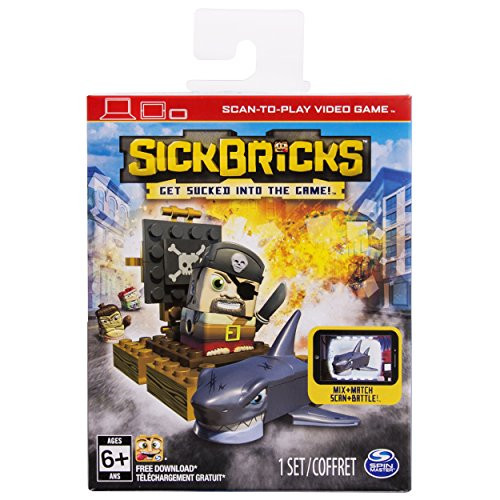 Sick Bricks Captain Block Beard vs Great Bite Shark Big Sick Character Pack