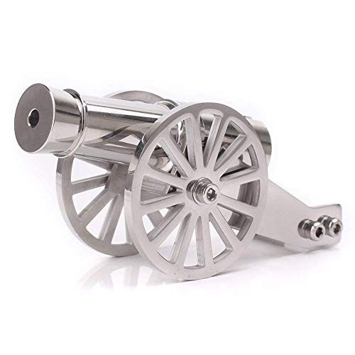 Lymhy Napoleon Stainless Steel Pocket Artillery Mini Cannon Military Model for Mens Collection
