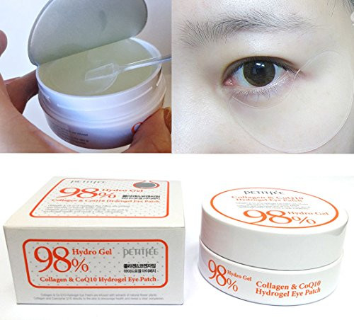 PETITFEE Collagen  Co Q10 Hydrogel Eye Patch 60 pcs30 pairs  wrinklesmoistureKorean Cosmetics