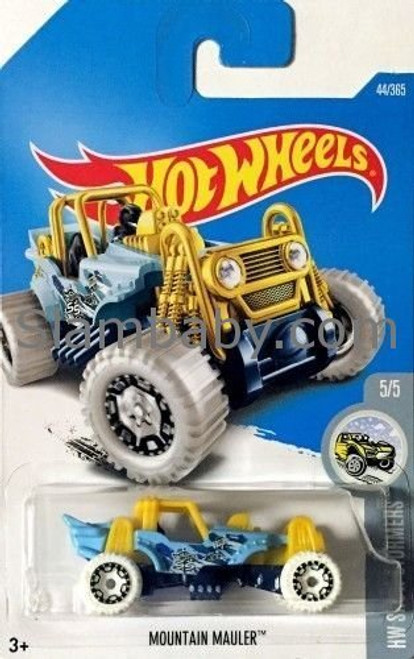 Hot Wheels 2017 HW Snow Stormers Mountain Mauler 44365 Light Blue and Yellow Hot Wheels 2017 HW Snow Stormers Mountain Mauler 44365 Light Blue and Yellow