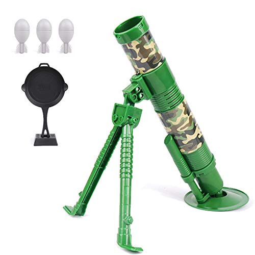 ABCaptain Mini Mortar Military Blaster Toy Missile Launcher Fires Soft Rockets for Kids Teens Adults