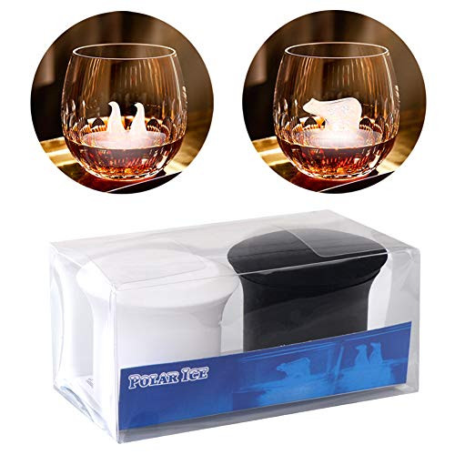 Silicone Ice Cube Mold 3D Polar Bear Penguin Shaped Ice Cube Tray with Lid Ice Cube Maker Mould Tool 2 PP