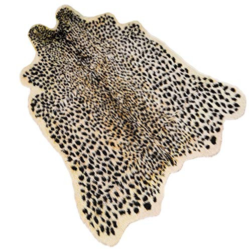 Leopard Print Rug 33 Wx31 L Feet Faux Cowhide Skin Rug Animal Printed Area Rug Carpet for Home Office Livingroom Bedroom Leopard Print Rug 33 Wx31 L Feet Faux Cowhide Skin Rug Animal Printed Area Rug Carpet for Home Office Livingroom Bedroom