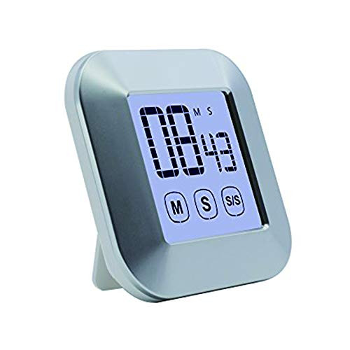 Touchscreen Countdown Timer Large LCD Display Backlit Cooking Timer with Big Digits Loud Alarm Clock Count Down Up Timer