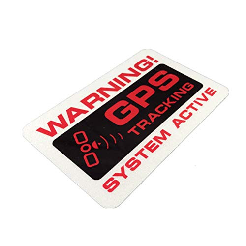 2PCS Car Styling Decals Warning GPS Tracking System Active Bike Motorcycle Sticker 120x75mm A