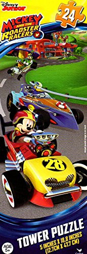 Cardinal Disney Mickey  The Roadster Racers  24 Piece Tower Jigsaw Puzzle  v2