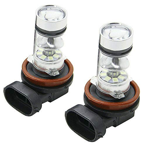 labwork 2 x 8000K Ice Blue H8 H11 H9 100W LED 2323 Projector Fog Light DRL Bulb