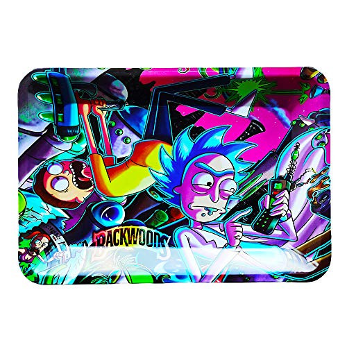 Metal Tray Durable Metal Household Tray Convenient Tray Rolling Box Rectangle Premium Small Cool Design