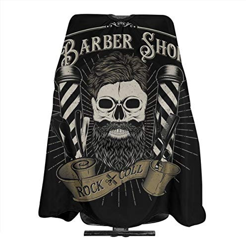 Barber Cape Hair Cutting Cape With Snap Closure Professional Salon Cape Hair Salon Cutting Cape Barber Hairdressing Cape For Hair Treatment  CuttingColoringPerming Barber Shop Rock Cool