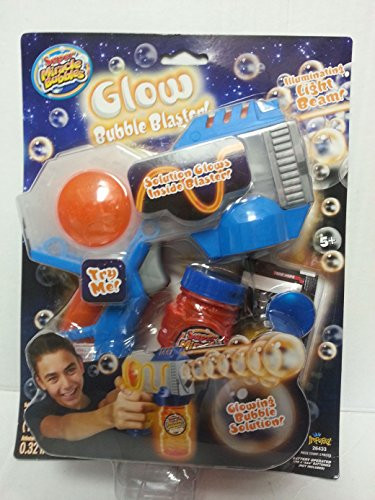 Super Miracle Bubbles Glow Bubble Blaster with Glowing Bubble Solution