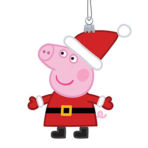 Kurt Adler 4.75" Glass Peppa Pig Ornament