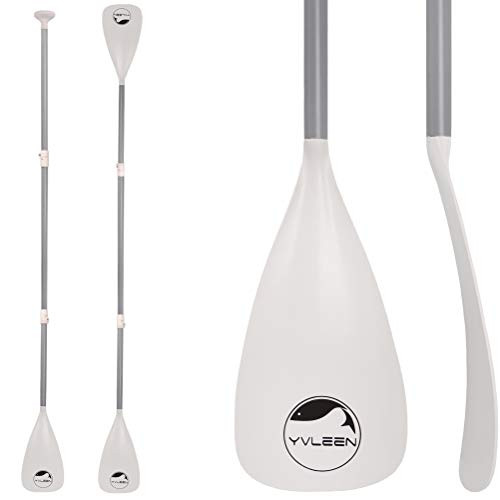 YVLEEN Alloy SUP Paddle  Adjustable Stand Up Paddle Board Paddle  3Piece or 4Piece Floating Kayak Paddle