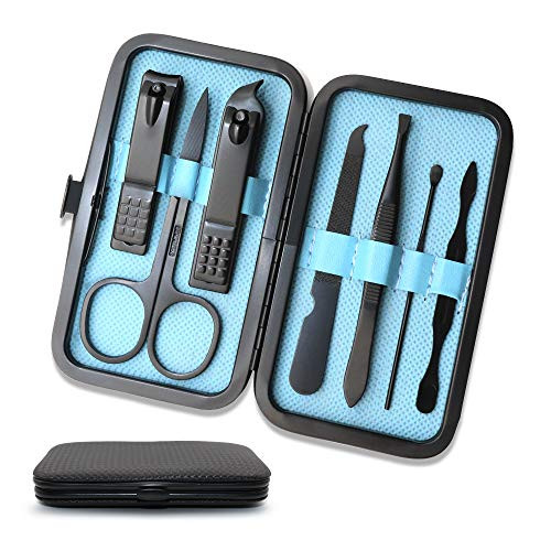 Manicure Set Nail Care Kit Professional Nail Clippers Set Nail Kit For Women Manicure Nail Kit Manicure Kits For Women Professional Manicure Set Travel Manicure Set Travel Kit Nail 7 In 1 Blue