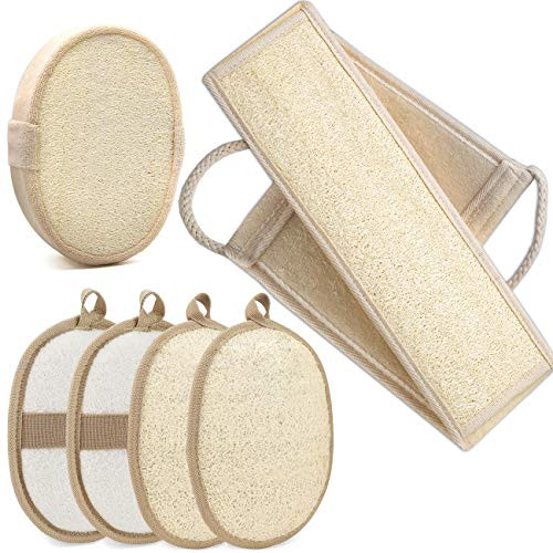 Loofah Sponge Pads Loofah Back Scrubber Exfoliating Back Scrubber for Shower for Men and Women Deep Clean Invigorate Your Skin 6 Pack Loofah Sponge Pads Loofah Back Scrubber Exfoliating Back Scrubber for Shower for Men and Women Deep Clean Invigorate Your Skin 6 Pack
