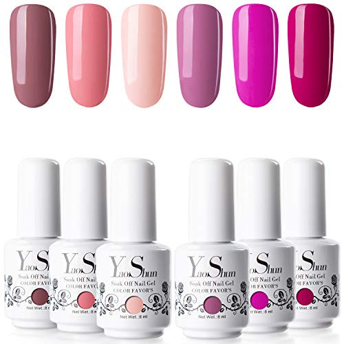 YaoShun Gel Nail Polish Kit UV Nail Gel Affectionate Plum Color Series Gel Polish Nail Art Gift Box Soak Off Nail Gel Nail Polish Set at Home Manicure Kit 8ml Each YaoShun Gel Nail Polish Kit UV Nail Gel Affectionate Plum Color Series Gel Polish Nail Art Gift Box Soak Off Nail Gel Nail Polish Set at Home Manicure Kit 8ml Each