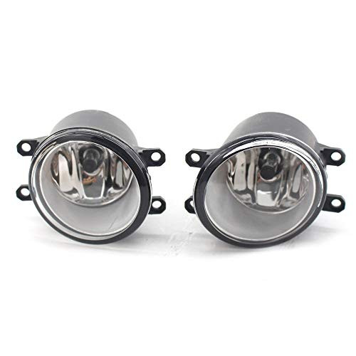 WonVon Clear Lens Driving Fog Lights Bumper Lamps with BulbsAntiFog lights 8121006071 Front Bumper Lights 8122006071 Compatible with Toyota H11 12V 55W Fog Lamps Assembly