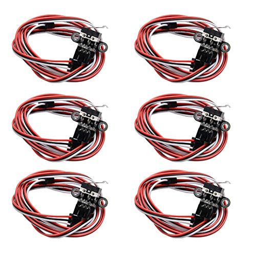 R REIFENG 6 Pack Mechanical Endstop Limit Switch Module Endstop Switch Horizontal Type with 1M Cable for 3D Print Parts Ramps14
