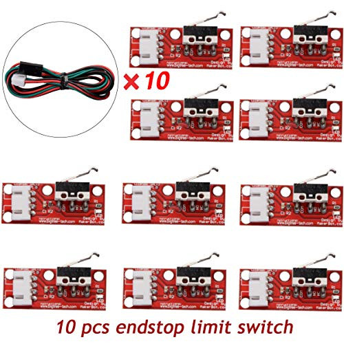 R REIFENG 10 x Mechanical Endstop Limit Switch End Stop with 22AWG Cable for RAMPS 14 3D Print Limit Switch