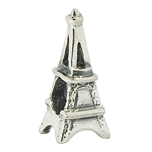 Paris Eiffel Tower 925 Sterling Silver Dangle Bead Charm fits Pandora Charm