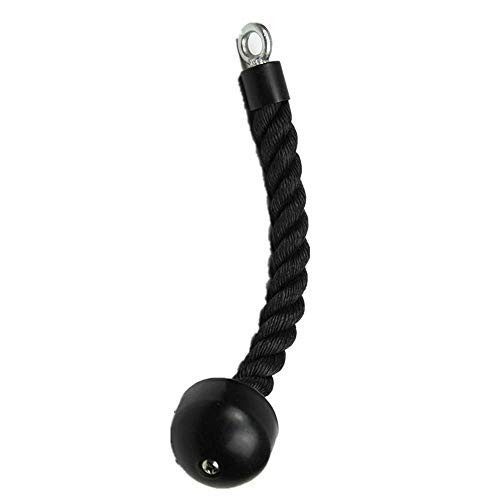 DOHOO Single Grip Tricep Rope Cable Machine Attachment Handle PressDown Strength Training for Indoor Home Gym