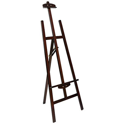 Marble Field Adjustable Wooden Tripod Easel Display Floor Easel Sketch Painting Portable Brown