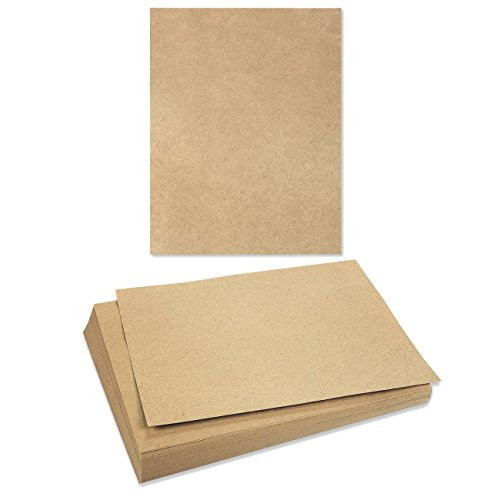 96-Sheet Brown Kraft Paper - Natural Kraft Paper - Letter Size - 120 GSM - 8.5 x 11 Inches