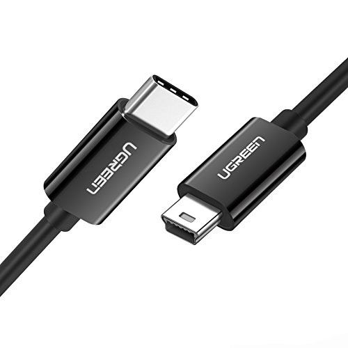 UGREEN Mini USB Type C Cable 6ft USB C to Mini USB Cable for Digital Camera MP3 Player and More Mini B USB Devices Black