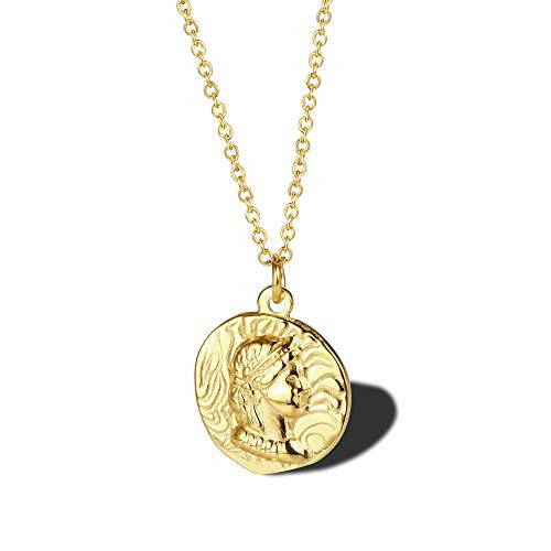KSQS Coin Necklace18k Gold Plated 