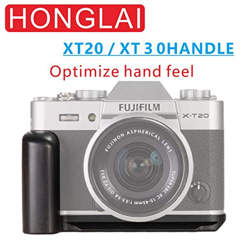 HONGLAI XT20 XT30 Grip Exten sion Ebony Wood Aluminum Alloy Hand Grip Quick Release Plate L Bracket?for Fujifilm XT20 XT30 XT10 HONGLAI XT20 XT30 Grip Exten sion Ebony Wood Aluminum Alloy Hand Grip Quick Release Plate L Bracket?for Fujifilm XT20 XT30 XT10