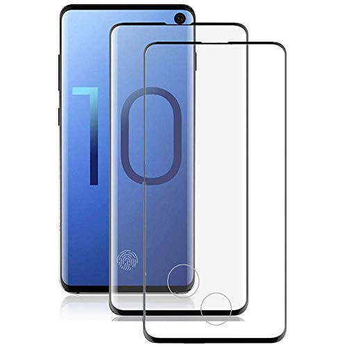 Galaxy S10 Screen Protector Tempered Glass 2 Pack Support Fingerprint Sensor Case Friendly Easy installNo Bubbles Full Coverage Glass Screen Protector for Samsung Galaxy S10