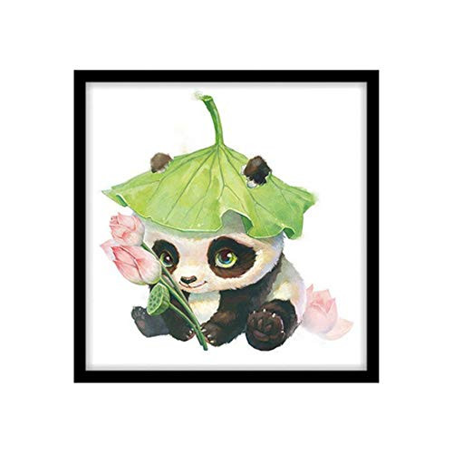 RAILONCH DIY 5D Diamond Painting by Number Kits Full Drill Cute Panda Rhinestone Embroidery Cross Stitch Pictures Arts Craft for Home Wall Decor 60x60cm