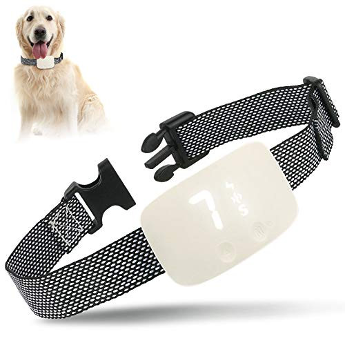 Dog Bark Collars for Small Medium Large Dogs Barking Control Training Collar Anti Bark Collar Rechargeable Waterproof No Bark Collar with 3 Modes Beep Vibration and No Harm Shock