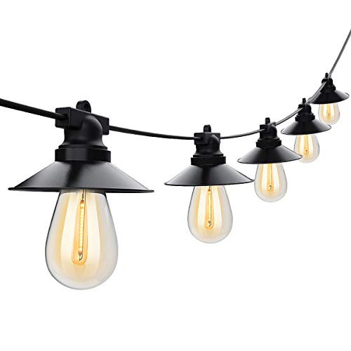 LED Outdoor String Lights 48FT with 15 Plastic Shatterproof String Lights Waterproof Outdoor Decorative String Lights for Backyard Patio Porch Deck Balcony Party Garden Cafe LED Outdoor String Lights 48FT with 15 Plastic Shatterproof String Lights Waterproof Outdoor Decorative String Lights for Backyard Patio Porch Deck Balcony Party Garden Cafe