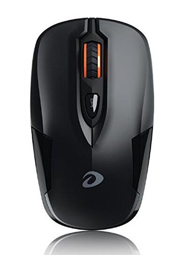 Wireless Mouse, Attoe Ergonomic Portable 2.4GHz Gaming Mouse Silent 800/1200/1600DPI Optic Mouse with USB Receiver, 4 Buttons for PC Laptop Notebook Windows Android Mac OS (Black)