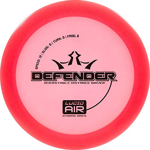 Dynamic Discs Lucid Air Defender Disc Golf Driver Frisbee Golf Maximum Distance Driver Overstable Golf Disc Stamp Color Will Vary Pink Dynamic Discs Lucid Air Defender Disc Golf Driver Frisbee Golf Maximum Distance Driver Overstable Golf Disc Stamp Color Will Vary Pink