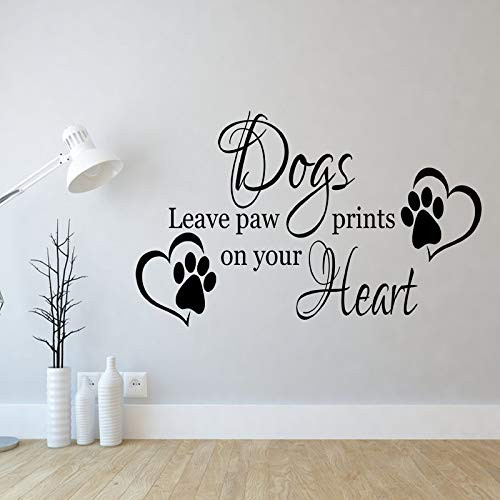 Dogs Leave paw Prints on Your Heart Inspirational Bedroom Quote Wall Sticker Decal Transfer Home Vinyl v065
Dogs Leave paw Prints on Your Heart Inspirational Bedroom Quote Wall Sticker Decal Transfer Home Vinyl v065