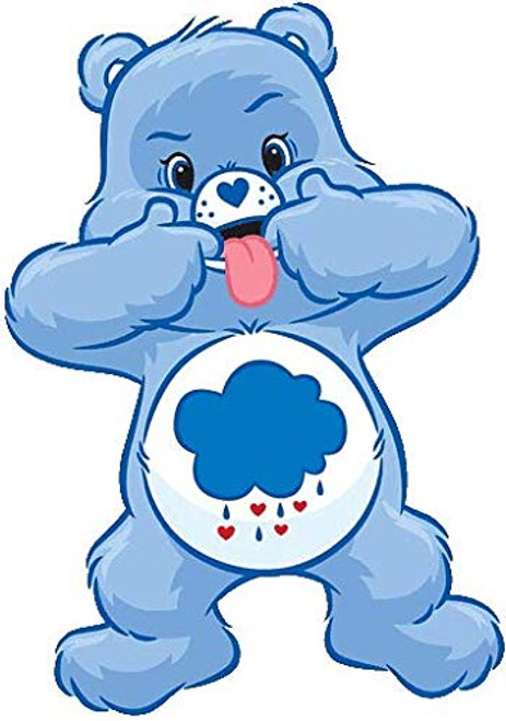 SSND Grumpy Bear Funny Face Vinyl Decal Sticker  55 inch