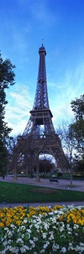 Posterazzi PPI71795L Eiffel Tower Paris France Poster Print 36 x 12
