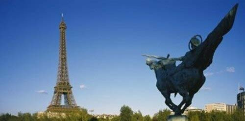 Posterazzi Low angle view Eiffel Tower Paris France Poster Print 24 x 12 Posterazzi Low angle view Eiffel Tower Paris France Poster Print 24 x 12
