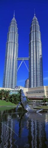 Posterazzi Petronas Towers Kuala Lumpur Malaysia Poster Print 36 x 12