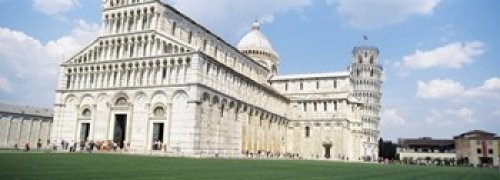 Posterazzi Leaning Tower Cathedral Piazza Dei Miracoli Pisa Tuscany Italy Poster Print 36 x 13