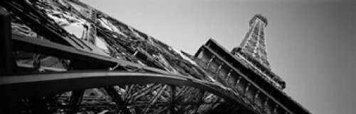 Posterazzi PPI152120L Low Angle View Replica Eiffel Tower Paris Las Vegas Nevada USA Poster Print 36 x 12