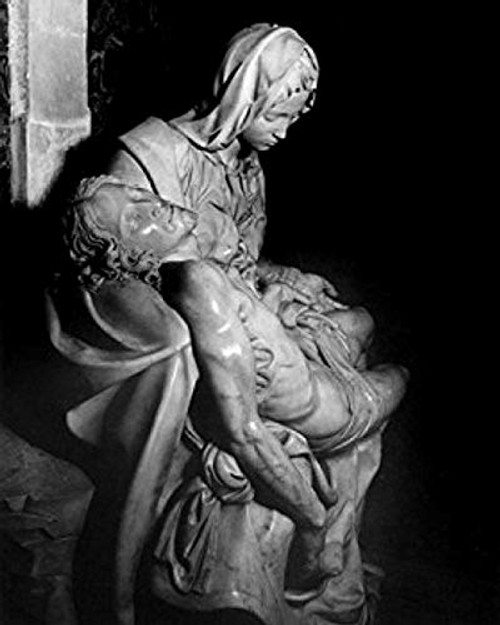 Posterazzi Pieta Poster Print by Michelangelo Buonarroti marble 1499 14751564 Italy Vatican St Peters Basilica 18 x 24 Posterazzi Pieta Poster Print by Michelangelo Buonarroti marble 1499 14751564 Italy Vatican St Peters Basilica 18 x 24