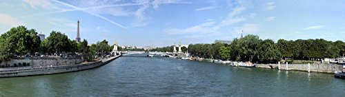 Posterazzi Seine River with Eiffel Tower in The Background Paris ILEde France Poster Print 27 x 9 Varies Posterazzi Seine River with Eiffel Tower in The Background Paris ILEde France Poster Print 27 x 9 Varies